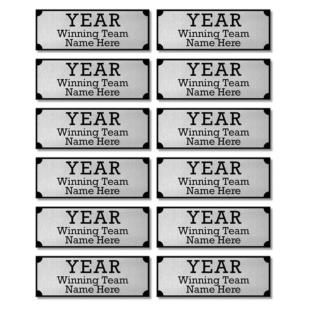 12 Years of Engraved Name Plates