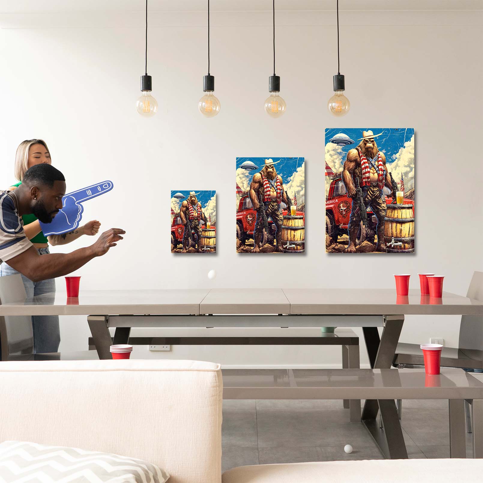 American Bigfoot - Metal Wall Art - Image 2