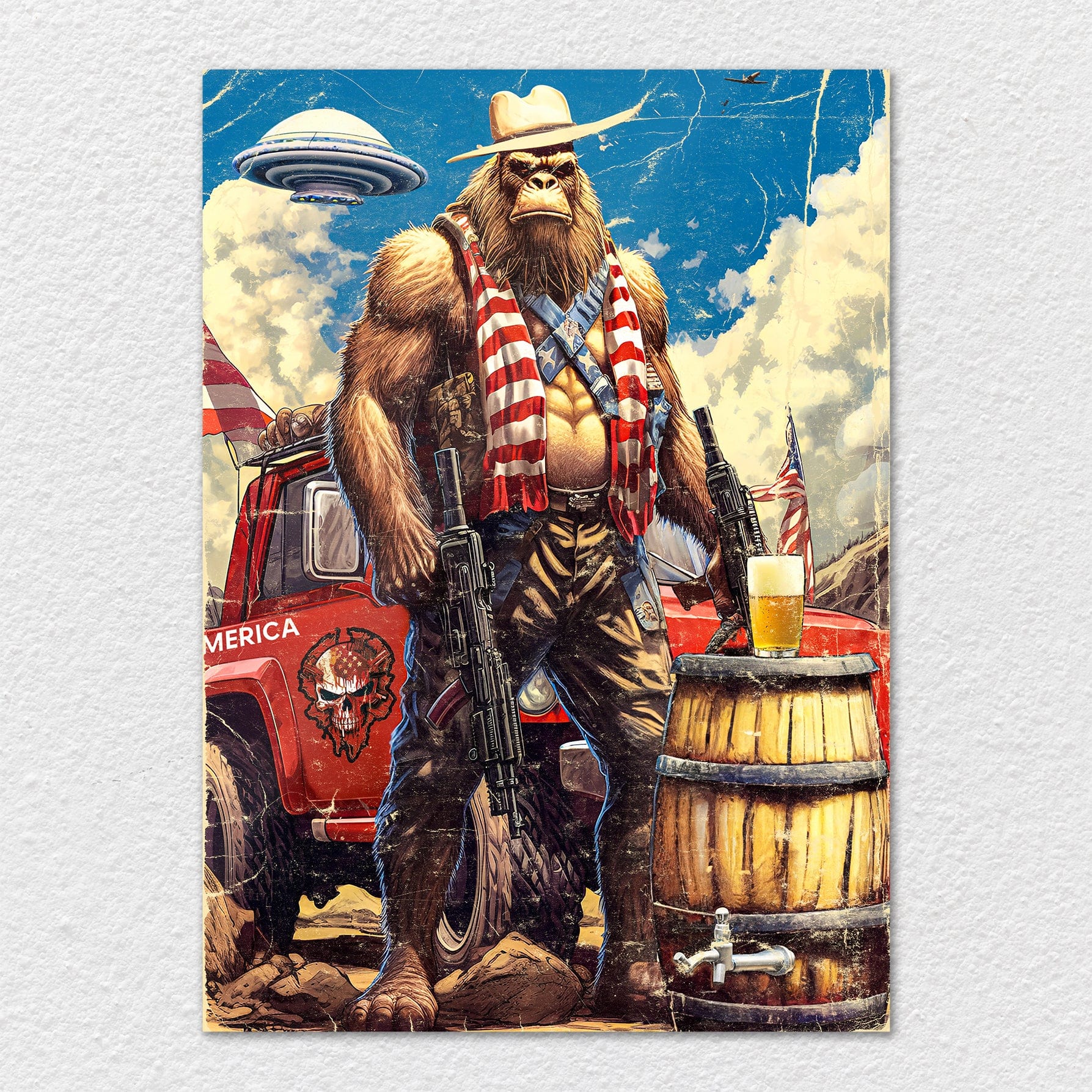 American Bigfoot - Metal Wall Art - Image 7