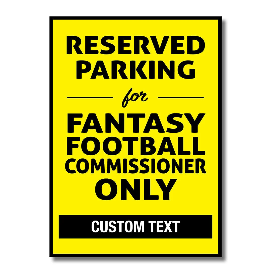 Custom Reserved Parking for Commissioner - Metal Wall Art