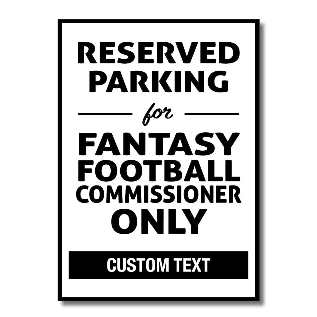 Custom Reserved Parking for Commissioner - Metal Wall Art - Image 2