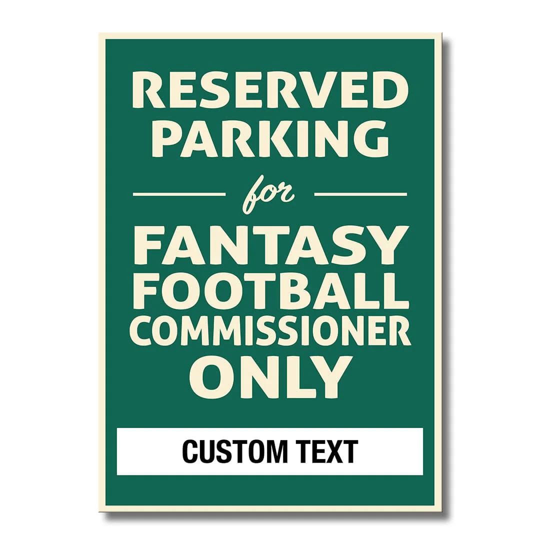 Custom Reserved Parking for Commissioner - Metal Wall Art - Image 4