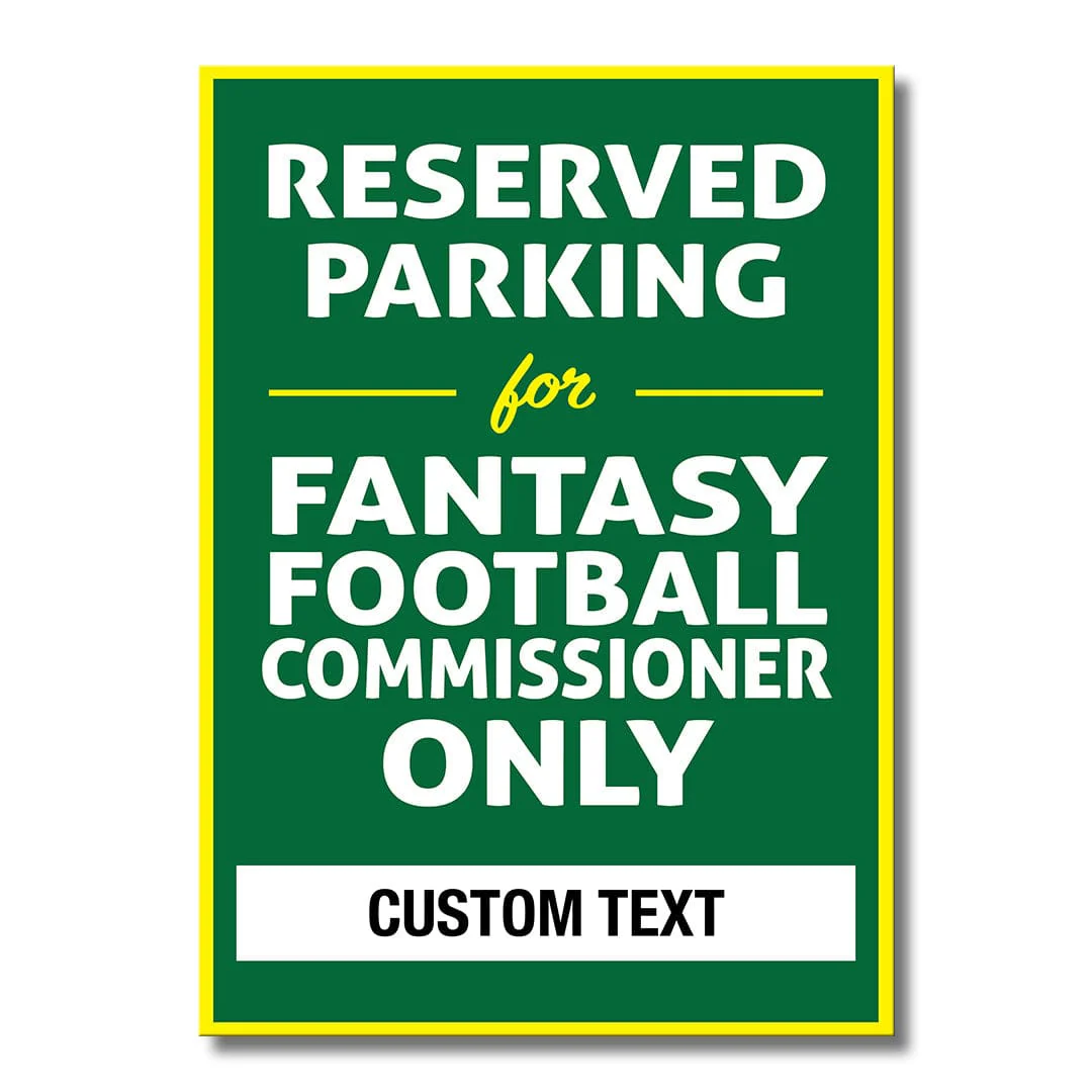 Custom Reserved Parking for Commissioner - Metal Wall Art - Image 5