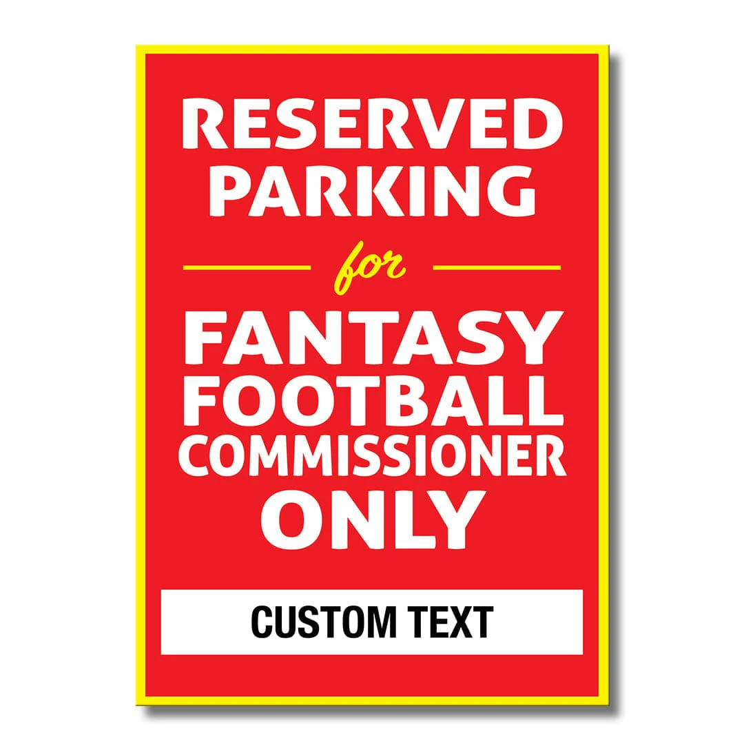 Custom Reserved Parking for Commissioner - Metal Wall Art - Image 7