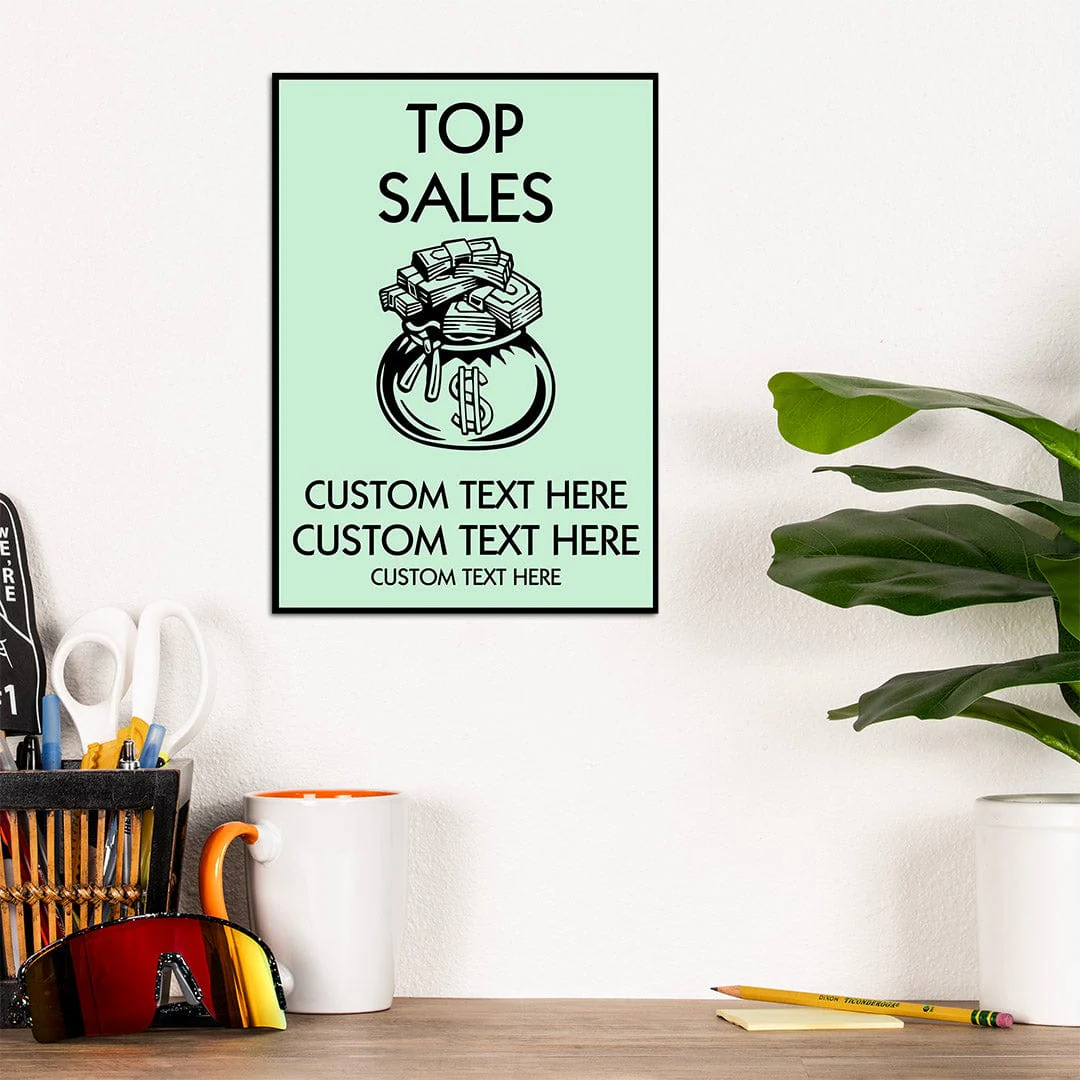 Monopoly Top Sales Playcard - Metal Wall Art - Image 7