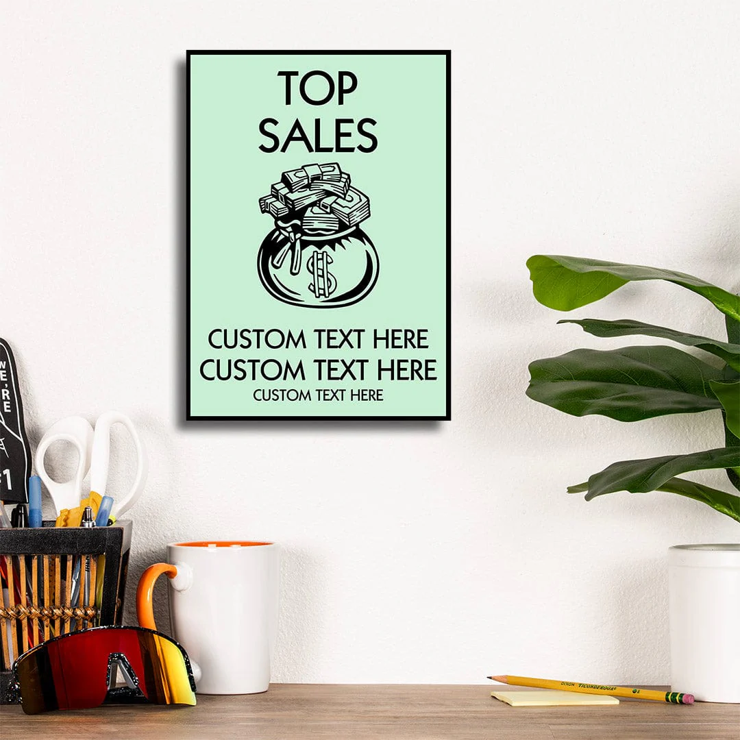 Monopoly Top Sales Playcard - Metal Wall Art - Image 8