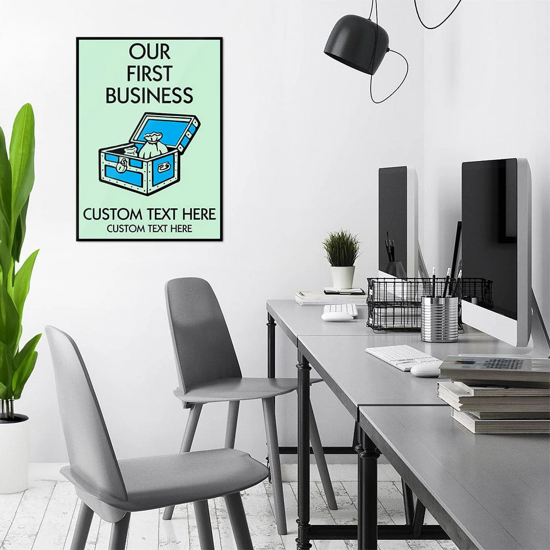 Our First Business - Monopoly Metal Wall Art - Image 2