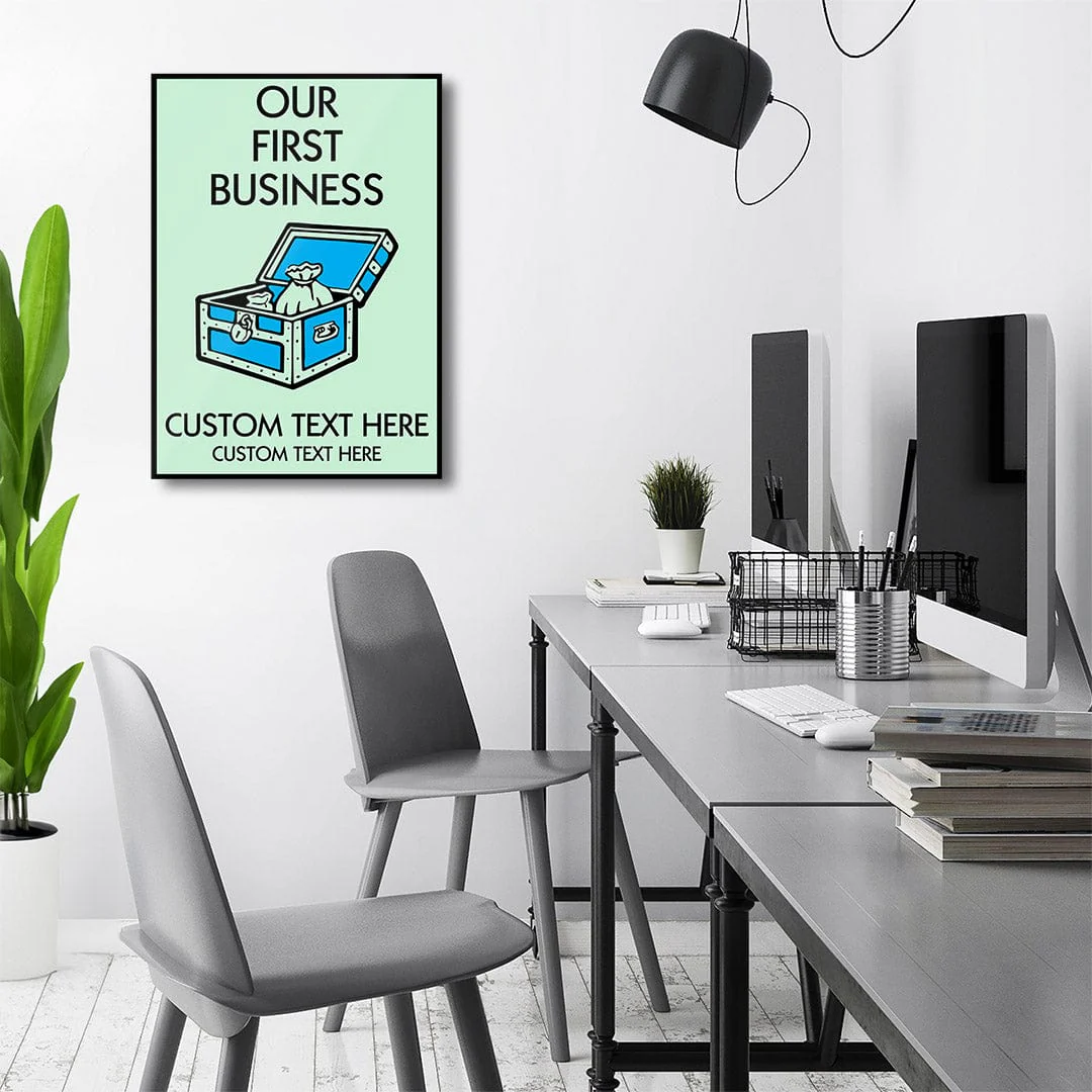 Our First Business - Monopoly Metal Wall Art - Image 3