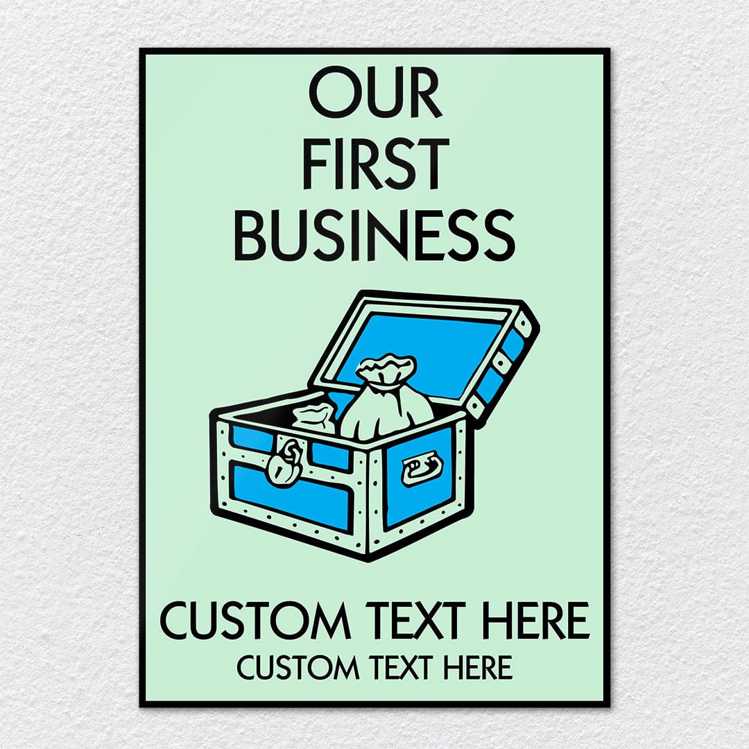 Our First Business - Monopoly Metal Wall Art - Image 6