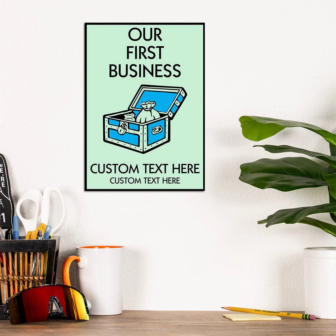 Our First Business - Monopoly Metal Wall Art - Image 7