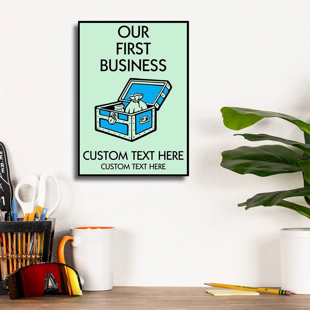 Our First Business - Monopoly Metal Wall Art - Image 8