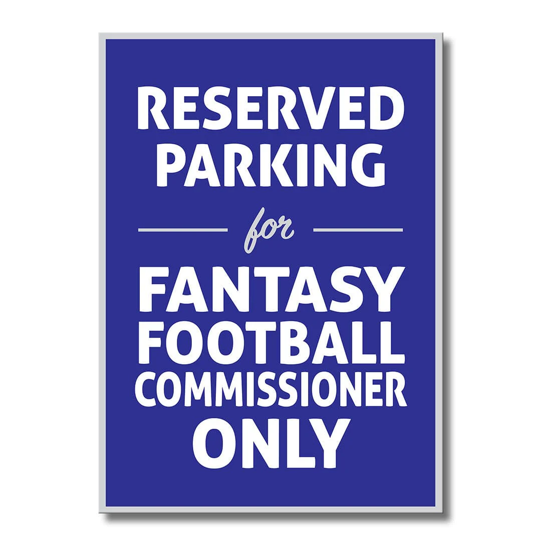 Reserved Parking for Commissioner  - Metal Wall Art