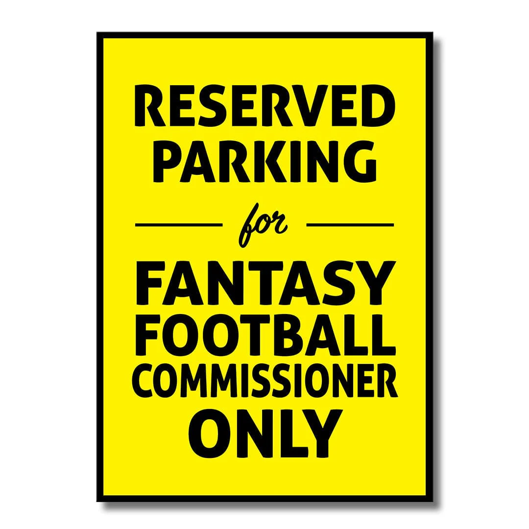 Reserved Parking for Commissioner  - Metal Wall Art - Image 3