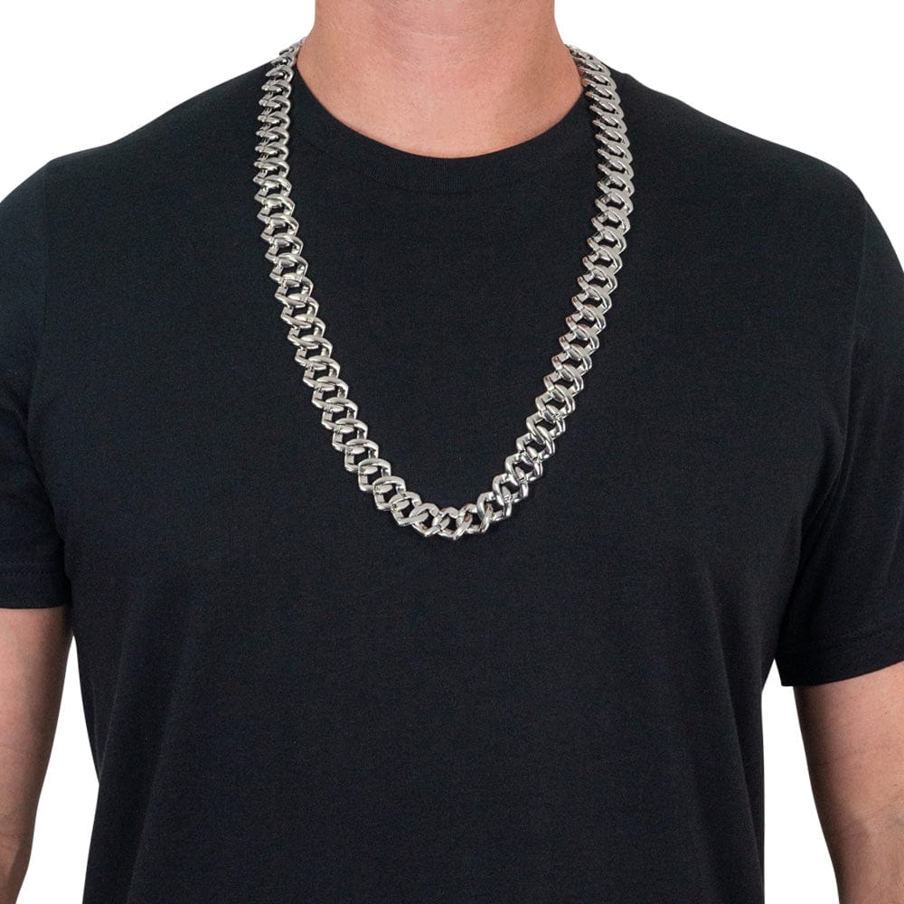 Silver Cuban Link Chain - Image 2