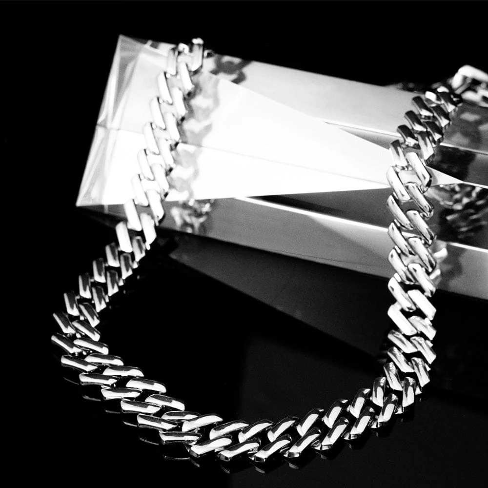 Silver Cuban Link Chain - Image 3